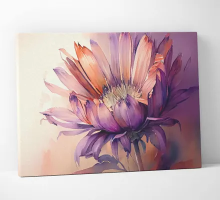 Арт. CAN-8 | Интерьерные картины | Акварель цветок (Прямоугольник)