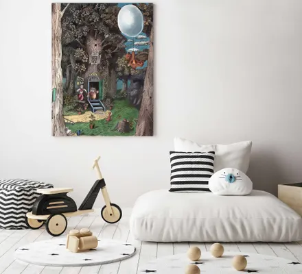 Арт. CAN-10 | Интерьерные картины | Винни пух (Прямоугольник)