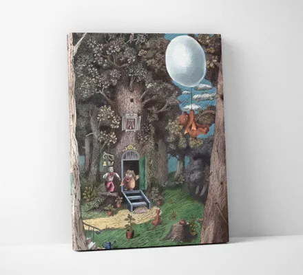 Арт. CAN-10 | Интерьерные картины | Винни пух (Прямоугольник)