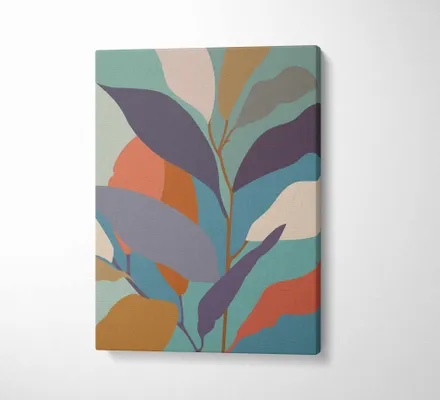 Арт. CAN-18 | Интерьерные картины | Листья 1 (Прямоугольник)