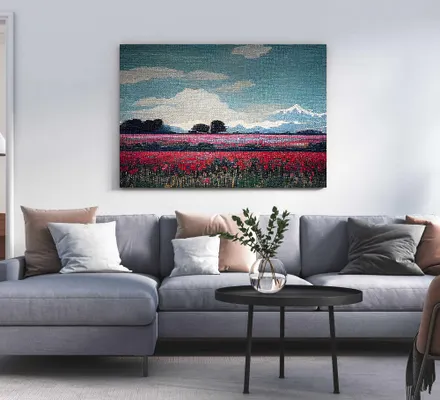 Арт. CAN-25 | Интерьерные картины | Мозаика пейзаж (Прямоугольник)