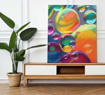 Арт. CAN-33 | Интерьерные картины | Пузыри (Прямоугольник)