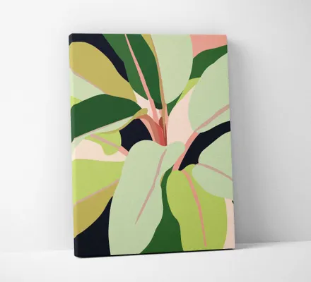 Арт. CAN-38 | Интерьерные картины | Фикус 1 (Прямоугольник)