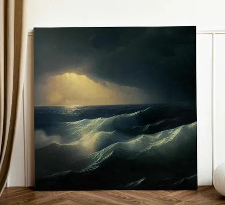 Арт. CAN-42 | Интерьерные картины | Айвазовский (Квадрат)