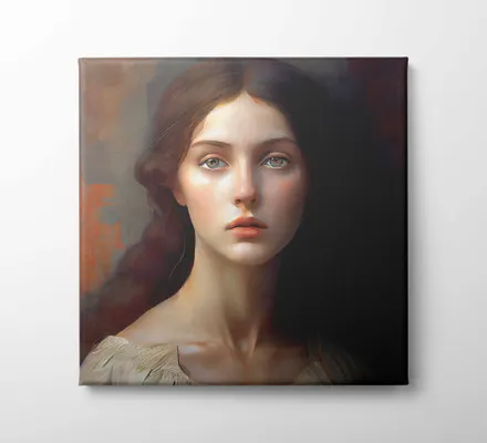 Арт. CAN-44 | Интерьерные картины | Портрет юной девы (Квадрат)
