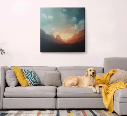 Арт. CAN-52 | Интерьерные картины | Горы 3 (Квадрат)