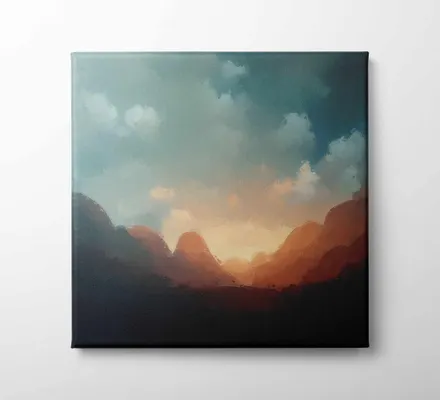 Арт. CAN-52 | Интерьерные картины | Горы 3 (Квадрат)