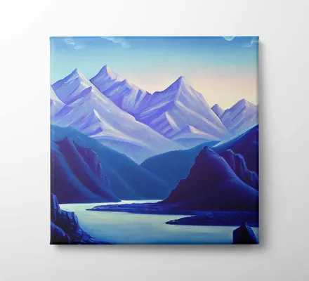 Арт. CAN-53 | Интерьерные картины | Горы Рерих (Квадрат)