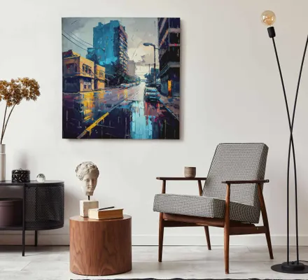 Арт. CAN-54 | Интерьерные картины | Детройт (Квадрат)