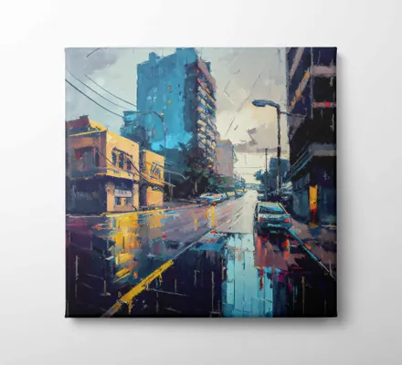 Арт. CAN-54 | Интерьерные картины | Детройт (Квадрат)