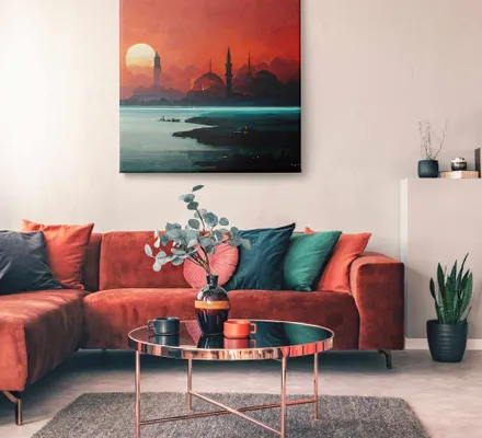 Арт. CAN-65 | Интерьерные картины | Стамбул (Квадрат)