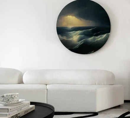 Арт. CAN-74 | Интерьерные картины | Айвазовский (Круг)