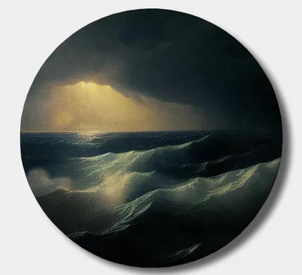 Арт. CAN-74 | Интерьерные картины | Айвазовский (Круг)