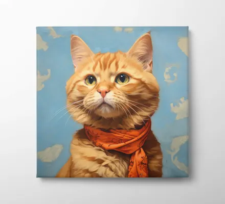 Арт. CAN-169 | Интерьерные картины | Пушистый странник (Квадрат)