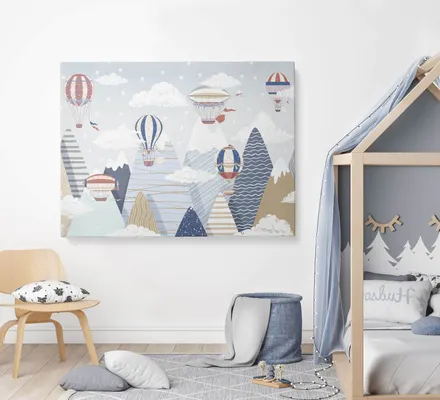 Арт. CAN-88 | Интерьерные картины | Перелет через Альпы (Прямоугольник)