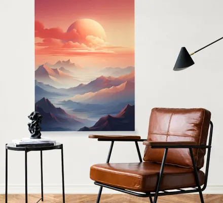 Арт. CAN-152 | Интерьерные картины | Японские Альпы (Прямоугольник)